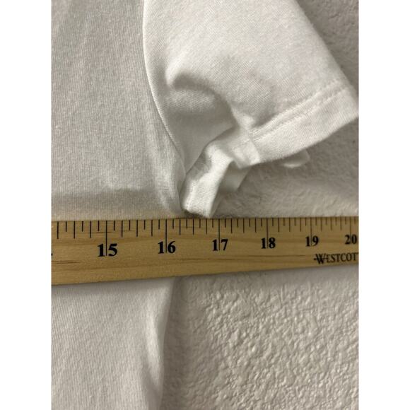 Mudd Relaxed Womens Size S Everyday Tee Short Sleeve T-Shirt White Comfy Cozy - Picture 7 of 10